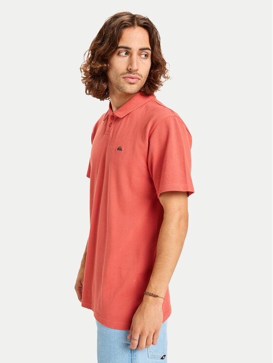 Quiksilver Quiksilver Polo marškinėliai Mw Pique Polo EQYKT04392 Vyšninė Regular Fit