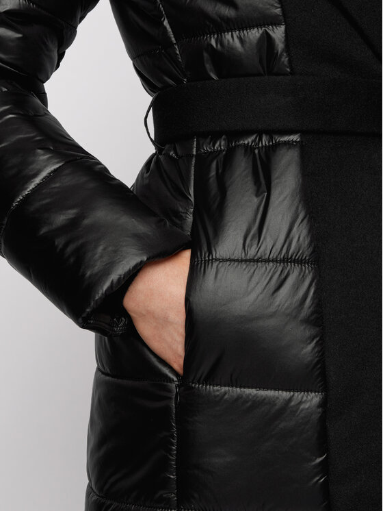 BOSS Boss Зимно палто Paxida 50443658 Черен Regular Fit