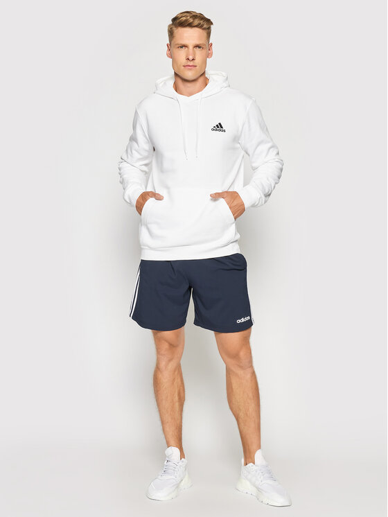 adidas adidas Majica dugih rukava FeelCozy Hoodie H12211 Bijela Regular Fit