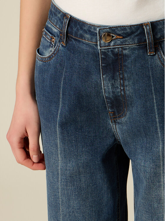 Oltre Oltre Jeansy P428R009436N034 Niebieski Boy Fit