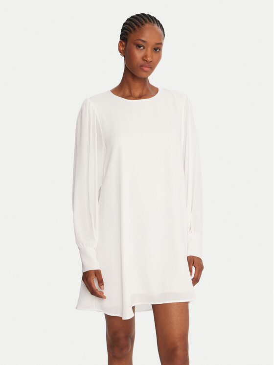 Rinascimento Rinascimento Rochie cocktail CFC0126205003 Alb Slim Fit