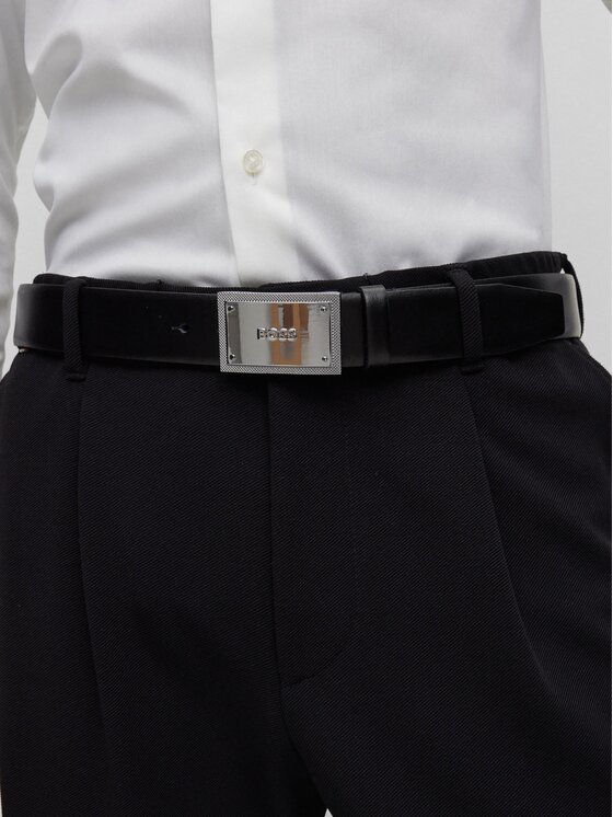 BOSS Boss Herrengürtel 50496735 Schwarz