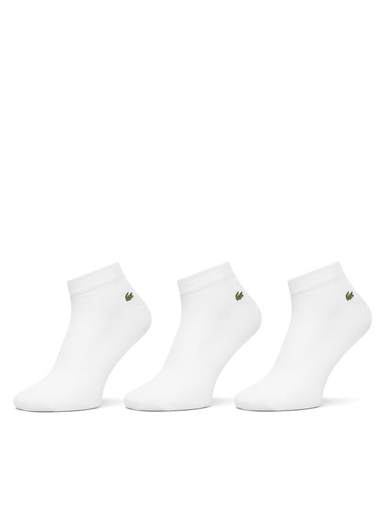 Lacoste Lacoste Комплект 3 чифта къси чорапи унисекс RA2917 Бял