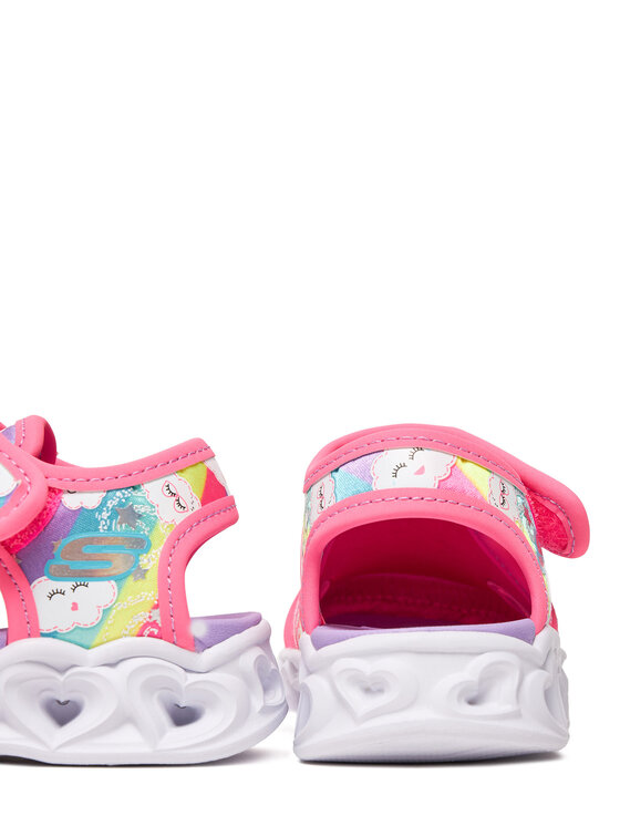 Skechers Skechers Basutės Heart Lights Sandals-Cutie Clouds 302977N/HPMT Rožinė