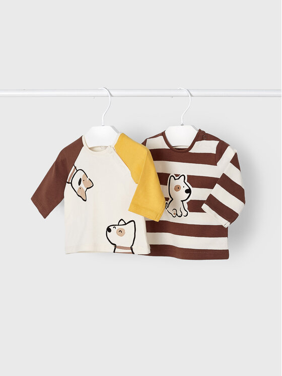 Set di 2 magliette 2088 Beige Regular Fit