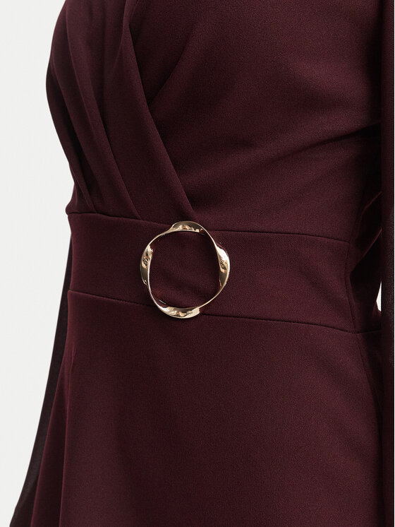 Morgan Morgan Sukienka koktajlowa 252-RSONIA Bordowy Slim Fit