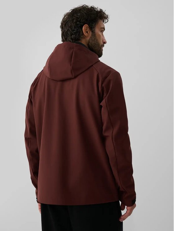 4F 4F Kurtka softshell 4FWAW26TSOFM608-60S Czerwony Regular Fit