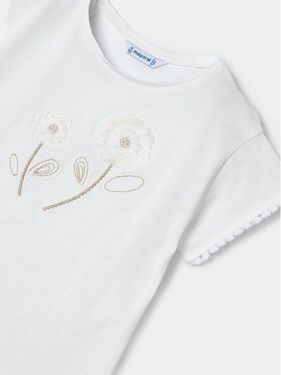 Mayoral Mayoral T-krekls 3083 Écru Regular Fit