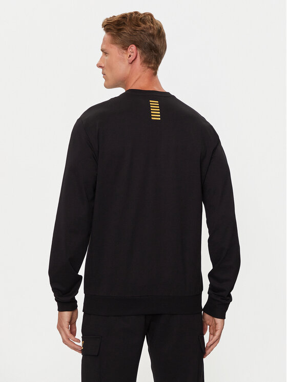 EA7 Emporio Armani EA7 Emporio Armani Світшот 8NPM30 PJVRZ 0208 Чорний Regular Fit