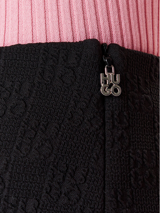 HUGO HUGO Штани з тканини Naiblu 50542425 Чорний Regular Fit