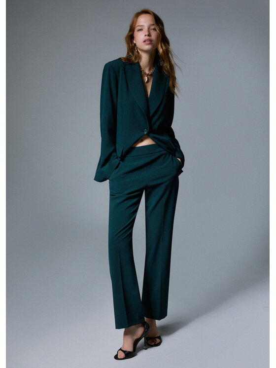 Liu Jo Liu Jo Pantalone da abito WF6339T743AX0797 Verde Regular Fit