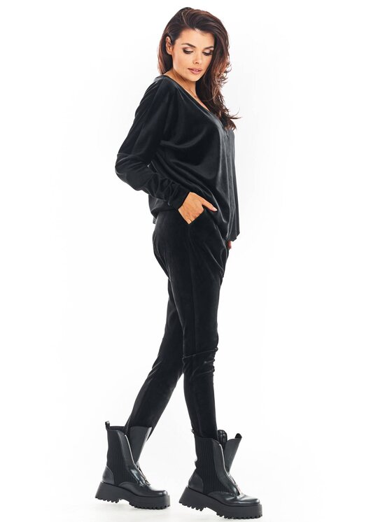 Awama Awama Dámské kalhoty A377 Černá Basic Fit