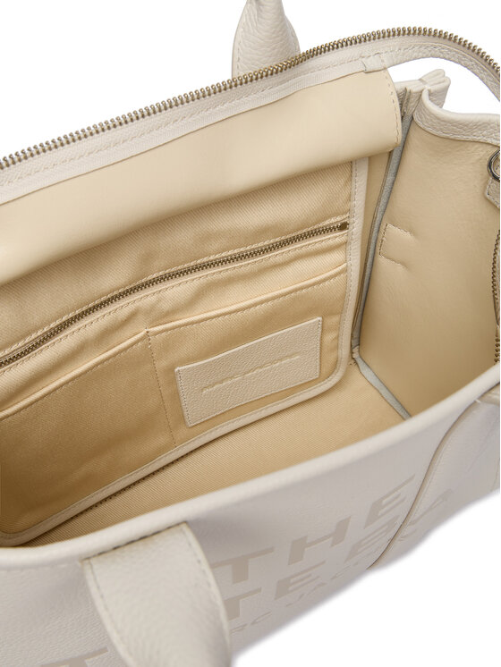Marc Jacobs Marc Jacobs Τσάντα The Leather Medium Tote H004L01PF21 Εκρού