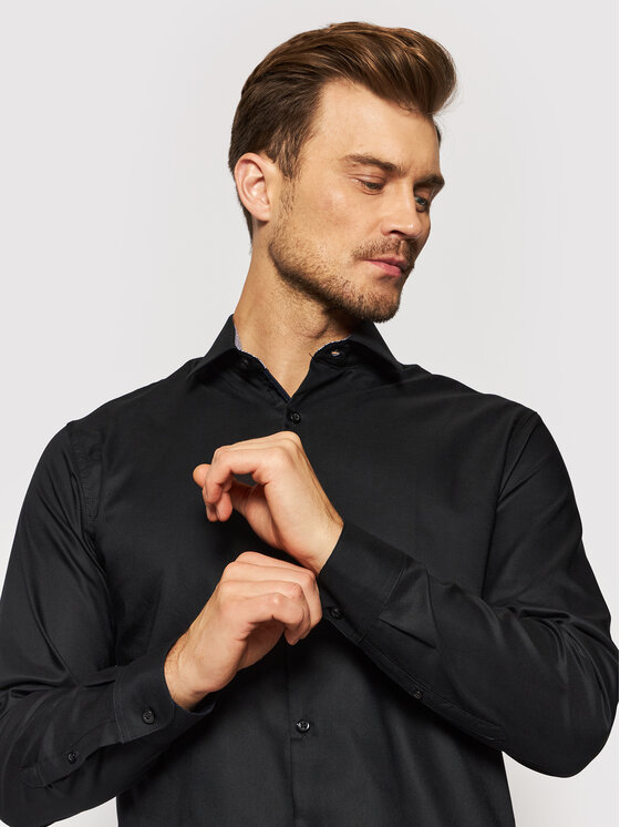 Selected Homme Selected Homme Camicia New Mark 16058640 Nero Slim Fit