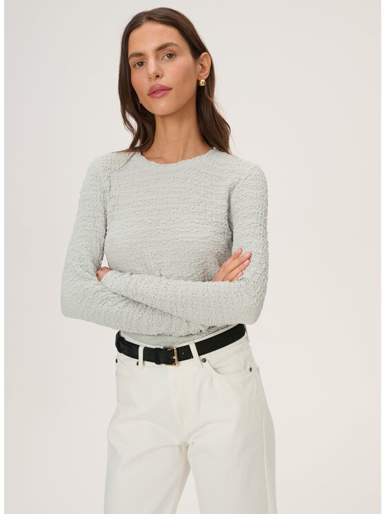 LEBRAND LEBRAND Longsleeve Faro Biały