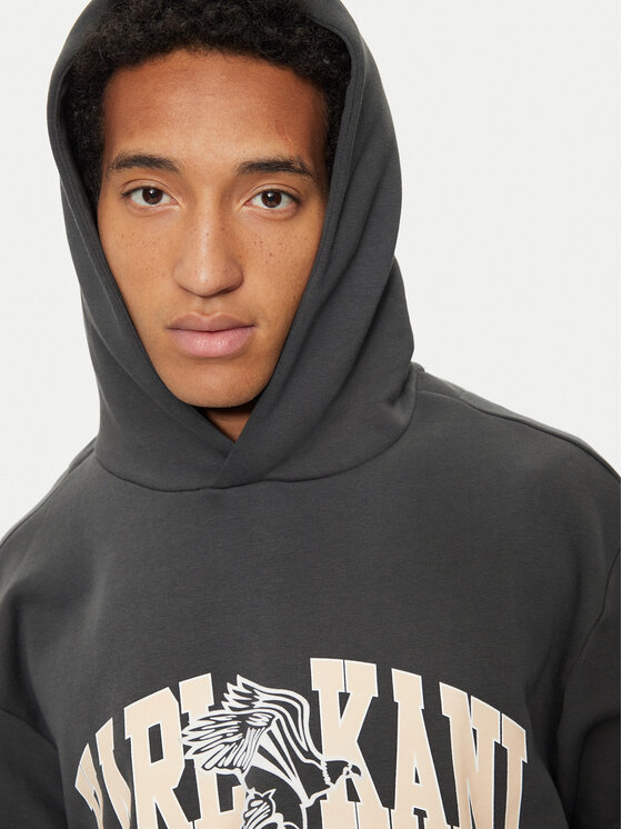 Karl Kani Karl Kani Felpa Eagle Print 60210115 Grigio Regular Fit