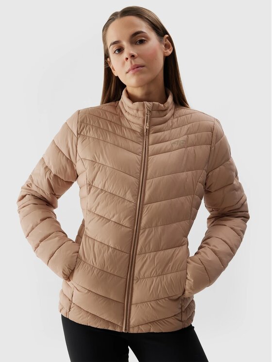 4F 4F Vatovaná bunda 4FWSS24TDJAF350-83S Hnedá Regular Fit