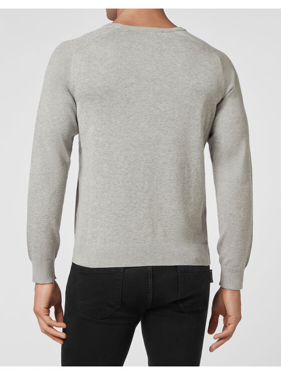 PHILIPP PLEIN PHILIPP PLEIN Sweter 10417 Beżowy Regular Fit