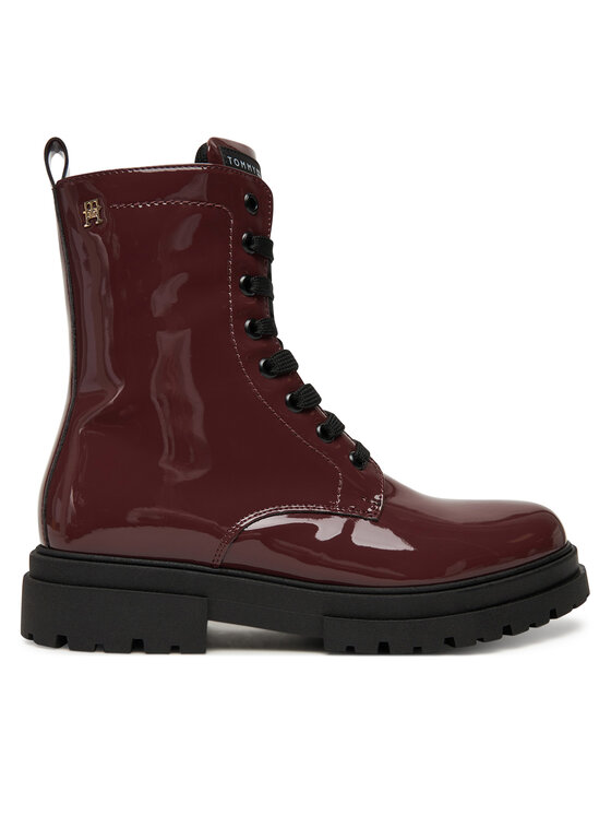 Tommy Hilfiger Trzewiki T4A5-34025-0775 D Bordowy