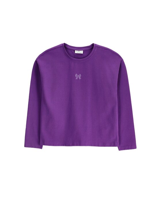 Coccodrillo Coccodrillo Longsleeve ZC6143107VGA-016 Fioletowy Regular Fit