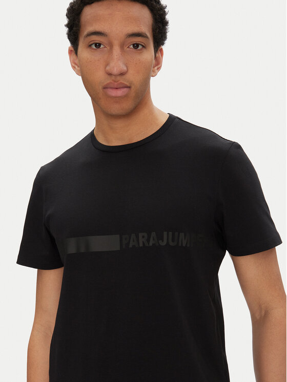 Parajumpers Parajumpers T-Shirt Space 25SMPMTSXF05 Czarny Regular Fit