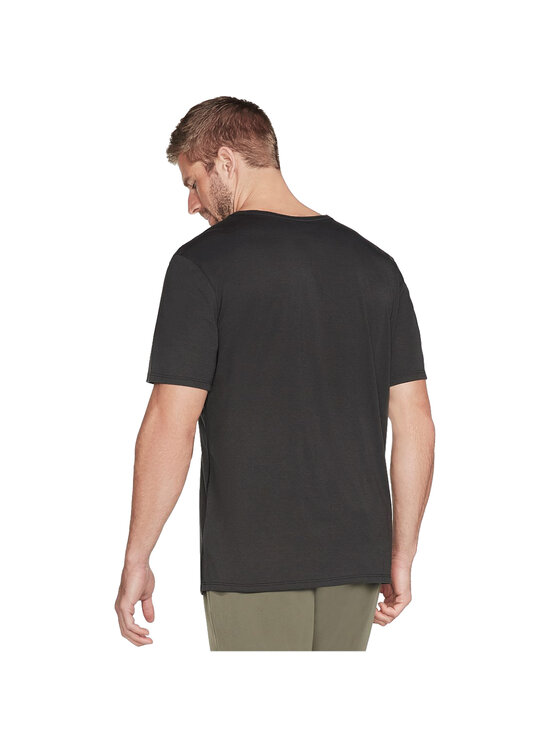 Skechers Skechers T-Shirt Skechers Dri-Release SKX Tee Czarny Regular Fit