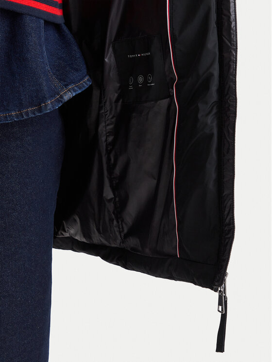 Tommy Hilfiger Tommy Hilfiger Μπουφάν πουπουλένιο WW0WW51111 Μαύρο Regular Fit