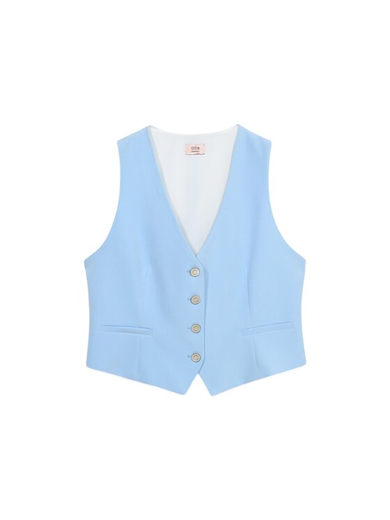Oltre Oltre Marynarka L024R000029N004 Turkusowy Slim Fit
