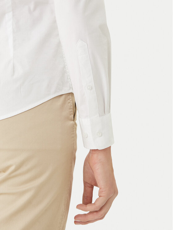 Gant Gant Πουκάμισο 4300486 Λευκό Slim Fit