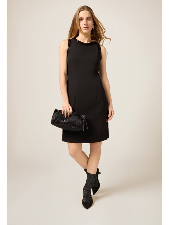 Oltre Oltre Vestito da giorno 7029R005035N033 Nero Slim Fit