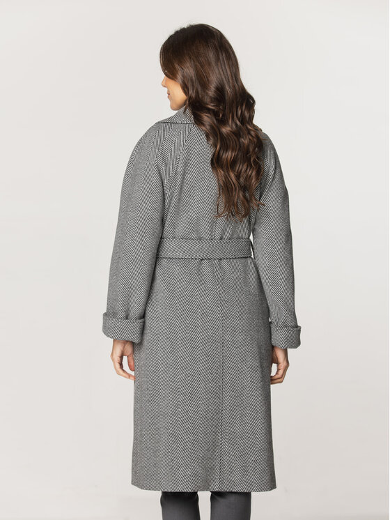 Willsoor Willsoor Płaszcz przejściowy 65363-65364 Szary Regular Fit