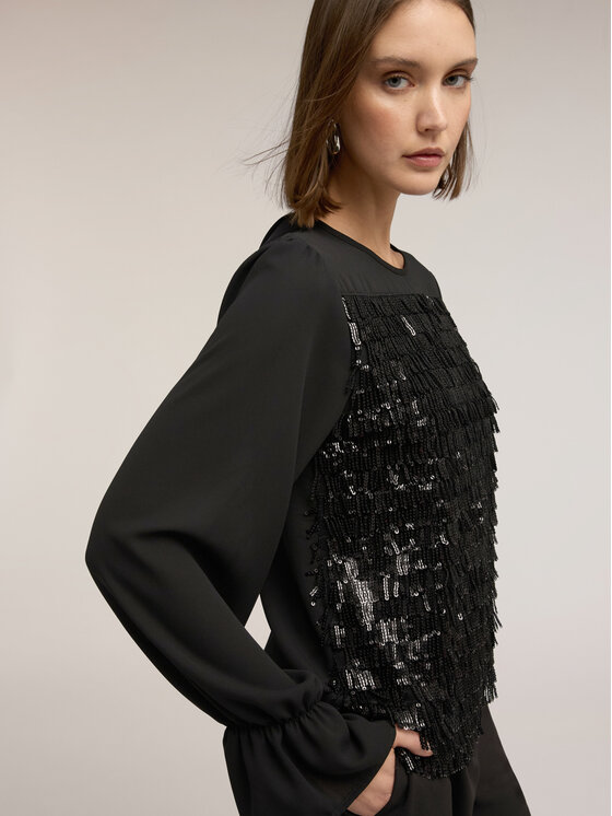 Motivi Motivi Blusa 2072Q001979N033 Nero Regular Fit