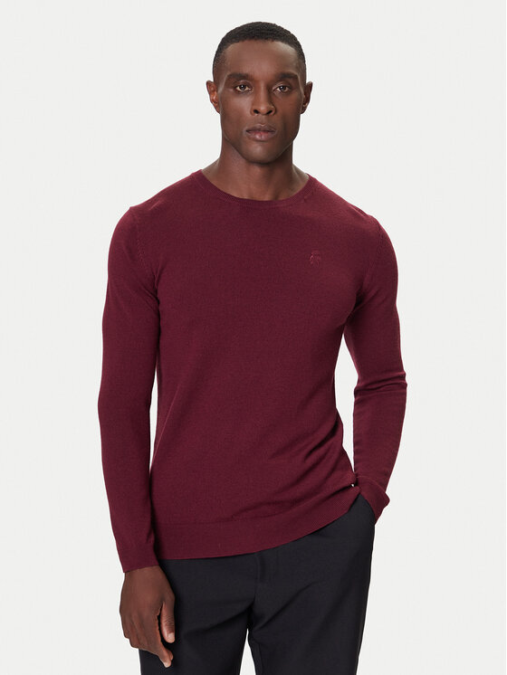 KARL LAGERFELD KARL LAGERFELD Svetr 655000 554399 Bordó Slim Fit