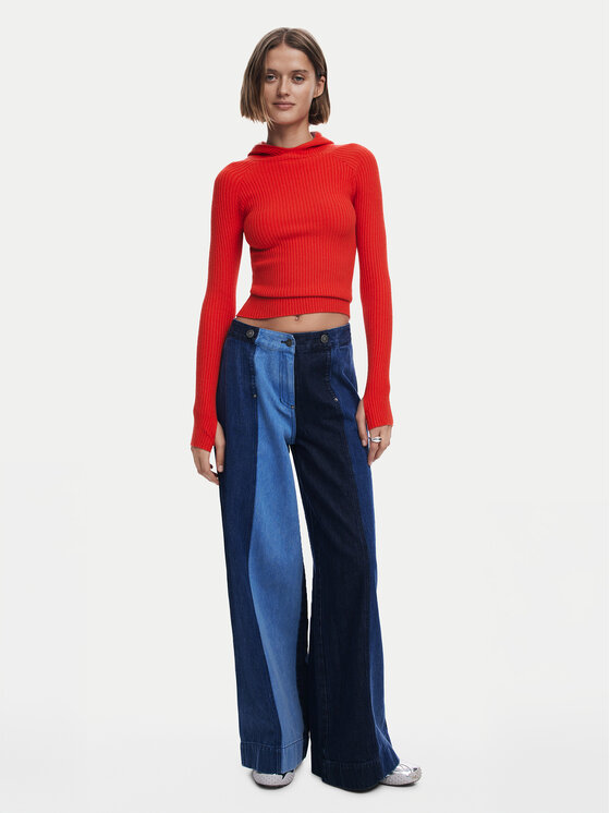 Desigual Desigual Megztinis 25SWJF19 Raudona Slim Fit