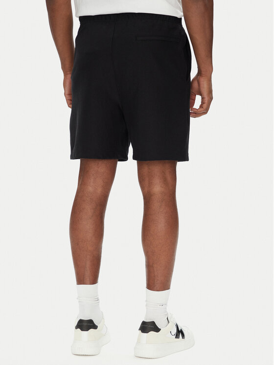 Calvin Klein Jeans Calvin Klein Jeans Szorty sportowe Premium Terry LV04RC280G Czarny Regular Fit