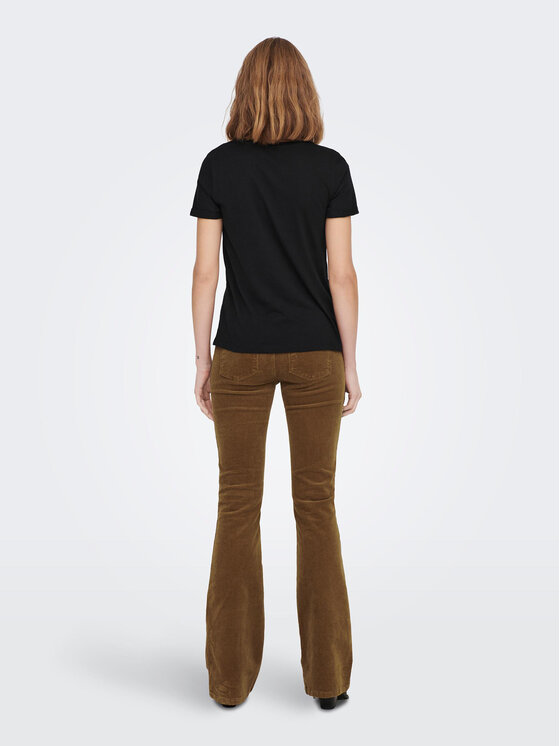 ONLY T-Shirt Kita 15244714 Czarny Regular Fit | Modivo.pl