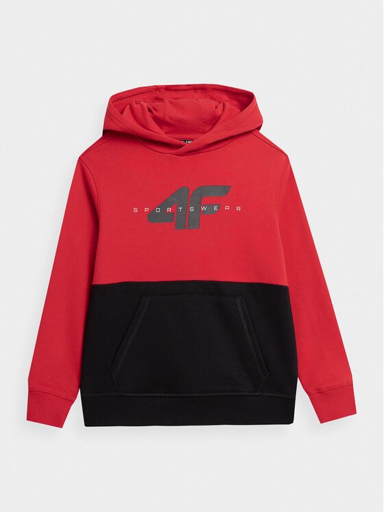 4F 4F Felpa 4FJAW23TSWSM628 Rosso Regular Fit