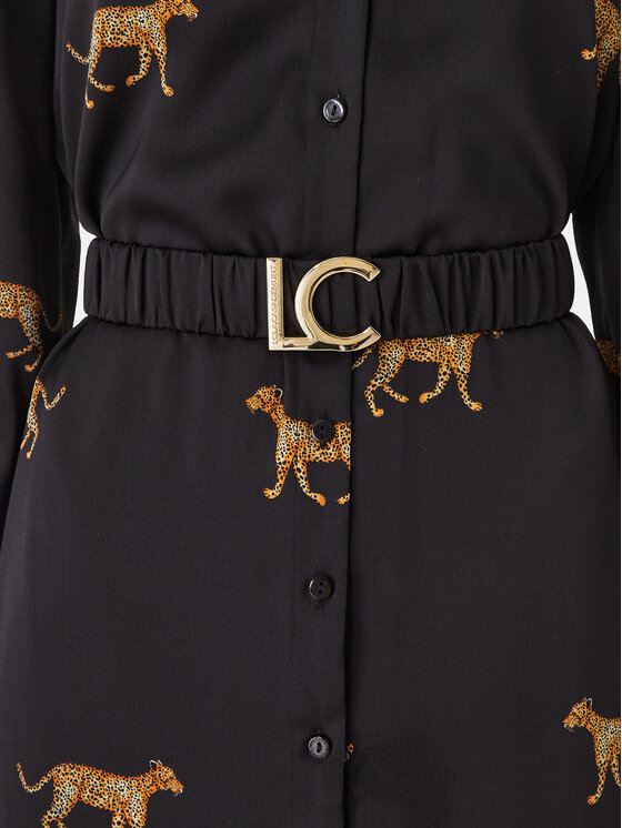 LOLA CASADEMUNT LOLA CASADEMUNT Рокля тип риза LS2616091 Черен Regular Fit