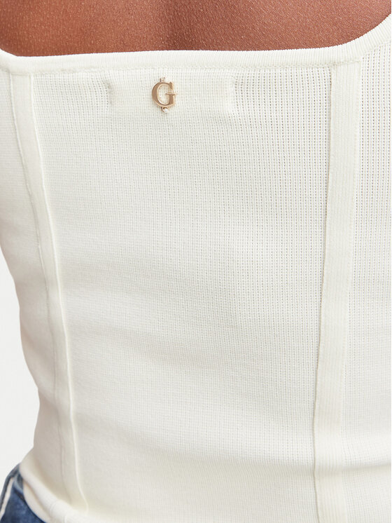 Guess Guess Top W6YZ08 Z0979 Creme Slim Fit