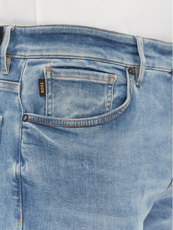 BOSS BOSS Farmer Onyx 50537817 Kék Tapered Fit