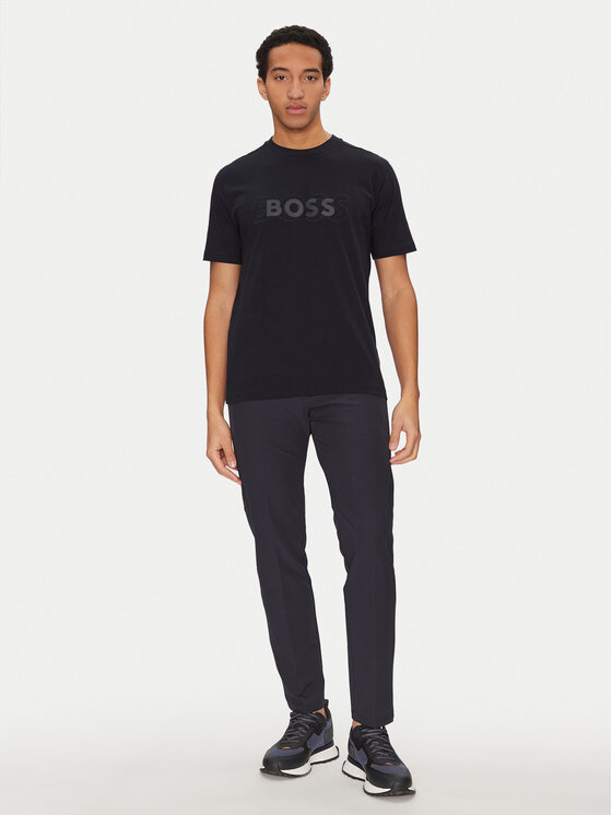 BOSS BOSS T-krekls 50531271 Tumši zils Regular Fit