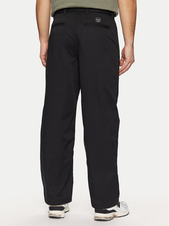 Jack & Jones Jack & Jones Spodnie materiałowe Bill 12269667 Czarny Loose Fit