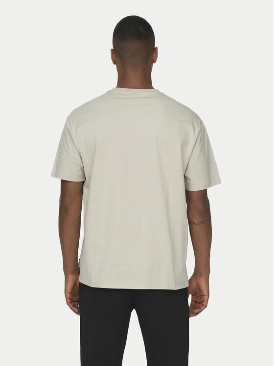Only & Sons Only & Sons T-Shirt Fred 22022532 Beżowy Relaxed Fit
