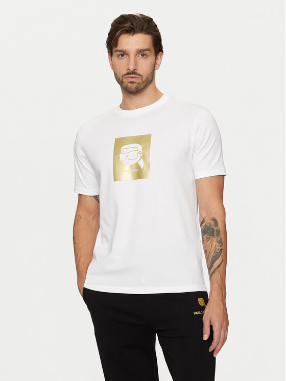 KARL LAGERFELD KARL LAGERFELD T-shirt 755460 551235 Bijela Regular Fit