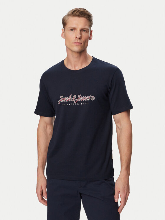 Jack & Jones Tricou Montauk Type 12290887 Albastru Regular Fit