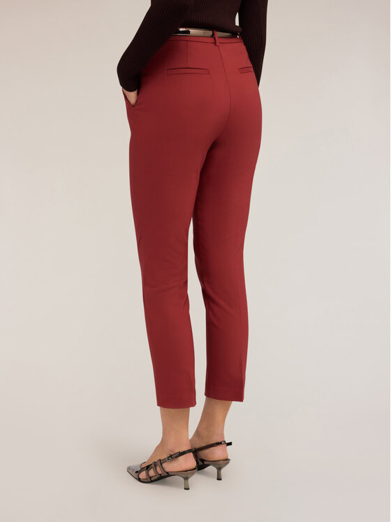 Motivi Motivi Spodnie materiałowe P069Q004098N036 Bordowy Regular Fit