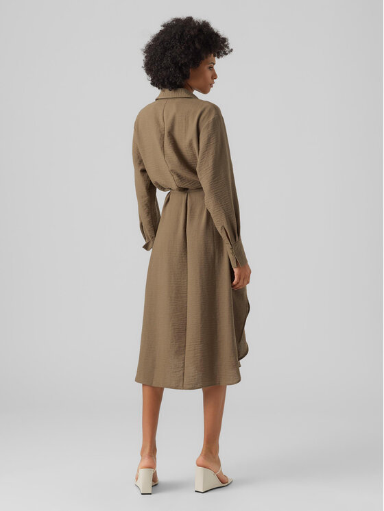 Vero Moda Vero Moda Vsakodnevna obleka Chris 10292485 Zelena Regular Fit