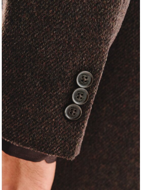 Pako Lorente Pako Lorente Płaszcz przejściowy P25WF-7X-002 Brązowy Classic Fit