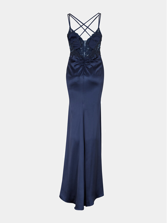 Hey Kyla Hey Kyla Večerna obleka 5AG030HK Mornarsko modra Slim Fit