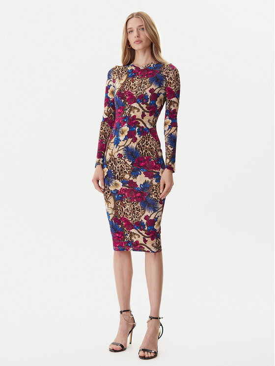 Just Cavalli Just Cavalli Kleid für den Alltag 79PAO952 JS531 Bunt Slim Fit